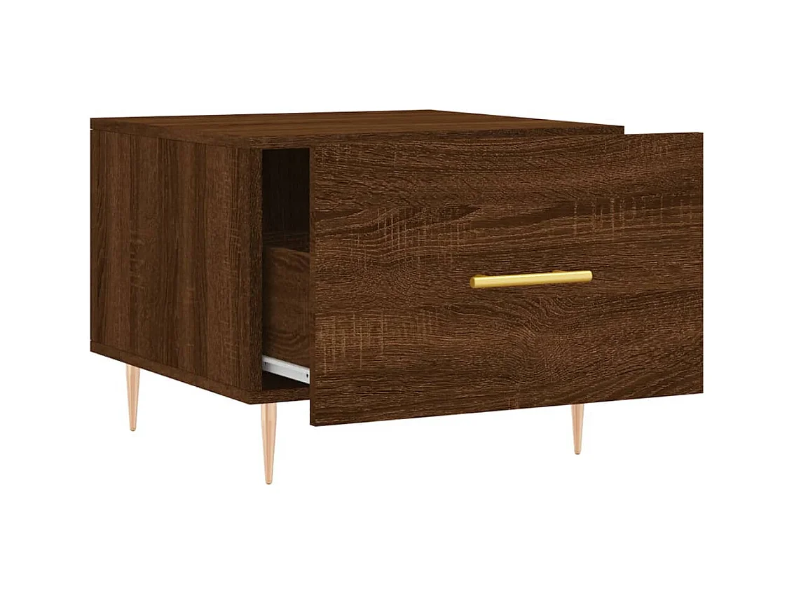 Mesa de centro | Mesa auxiliar madera de ingeniería roble artisan 55,5x55x45 cm SHL69968