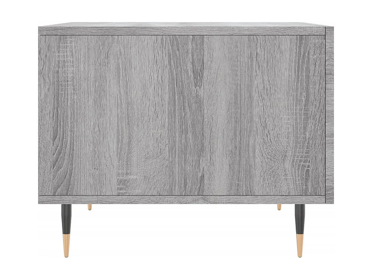 Mesa de centro | Mesa de apoio 50x50x40 cm derivados madeira sonoma cinza