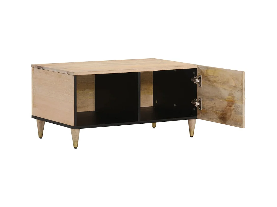 Table basse salon-Table d'appoint 80x50x40 cm bois de manguier massif SHL15682