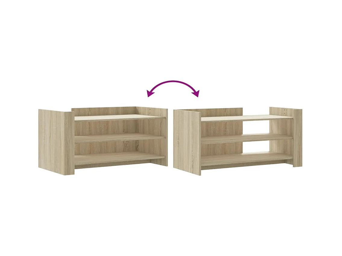 Mesa de centro-Mesa auxiliar madera maciza de acacia 90x55x40 cm SHL4917