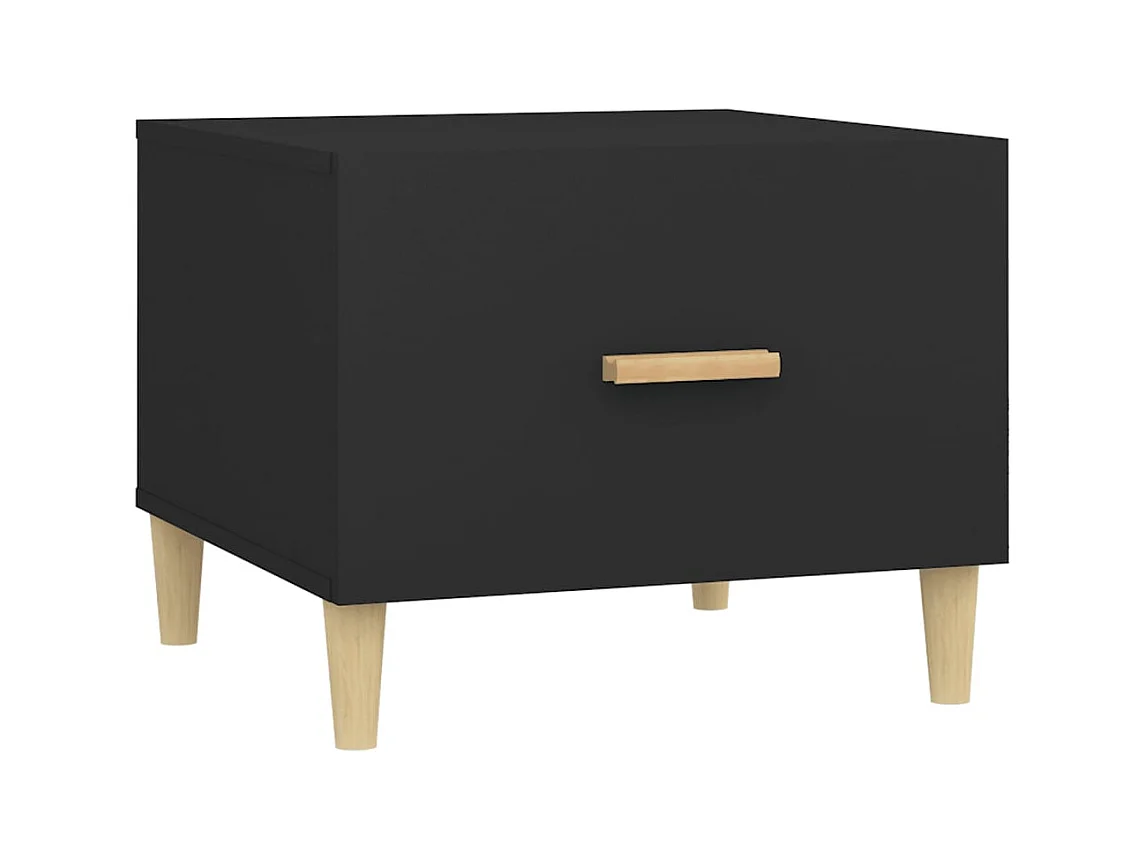 Table basse salon-Table d'appoint Noir 50x50x40 cm Bois d'ingénierie SHL65089