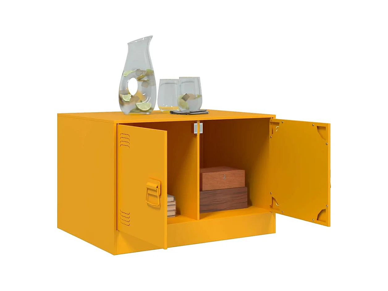 Mesa de centro-Mesa auxiliar de madera maciza mango 100x54x40 cm SHL1859