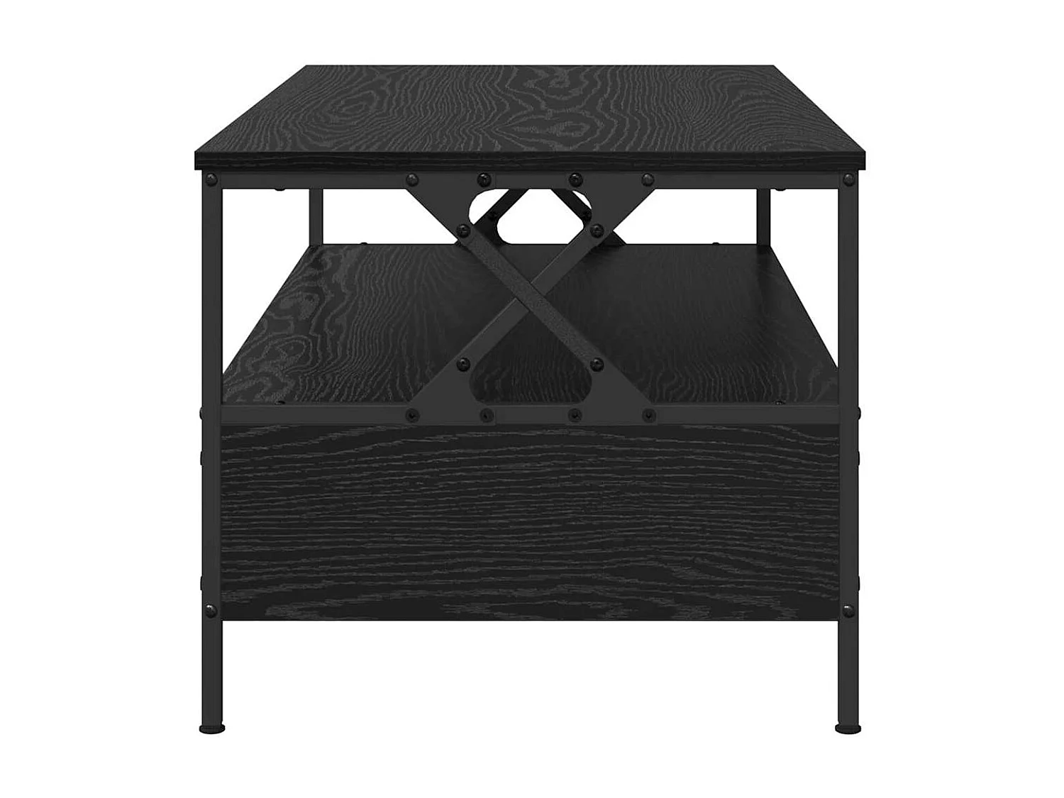 Table basse salon-Table d'appoint Chêne noir 100x51x45 cm Bois d'ingénierie SHL99034