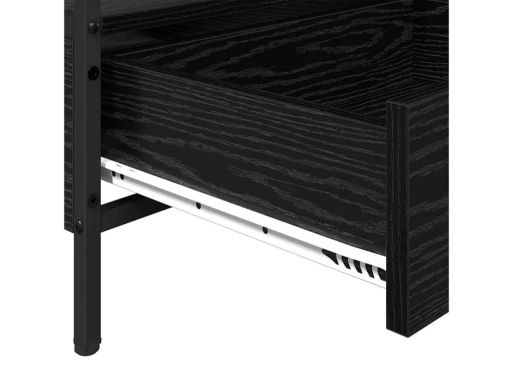 Mesa de centro | Mesa de apoio with Drawer Carvalho preto 100x51x45 cm