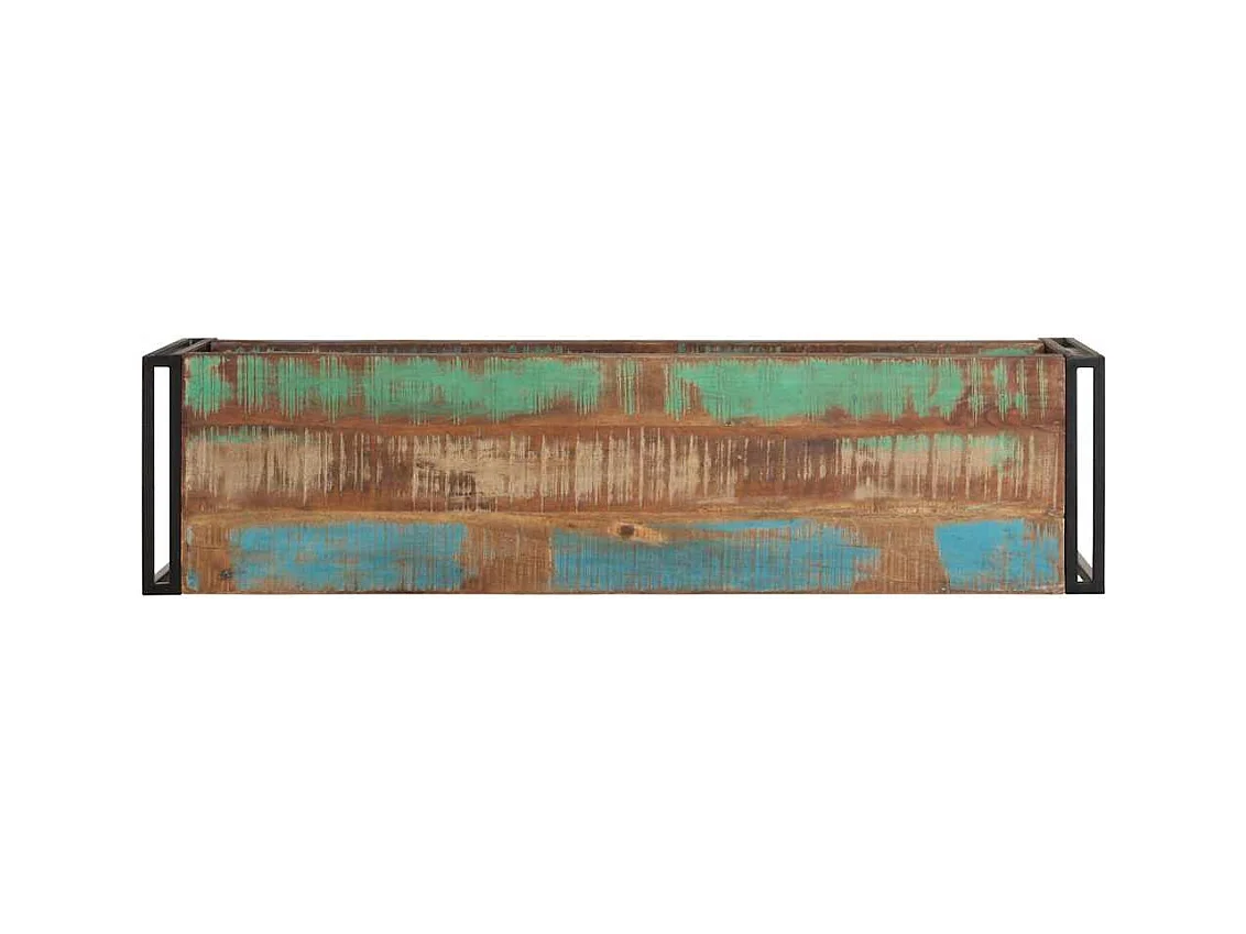 Mueble para la TV | Gabinete de TV | Mueble de salón de madera maciza reciclada 120x30x40 cm