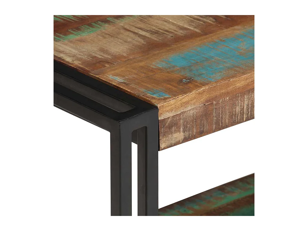 Mueble para la TV | Gabinete de TV | Mueble de salón de madera maciza reciclada 120x30x40 cm