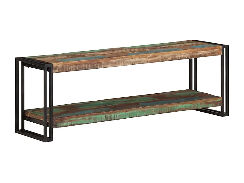 Meuble TV | Banc TV | Armoire TV 120x30x40 cm Bois de récupération massif