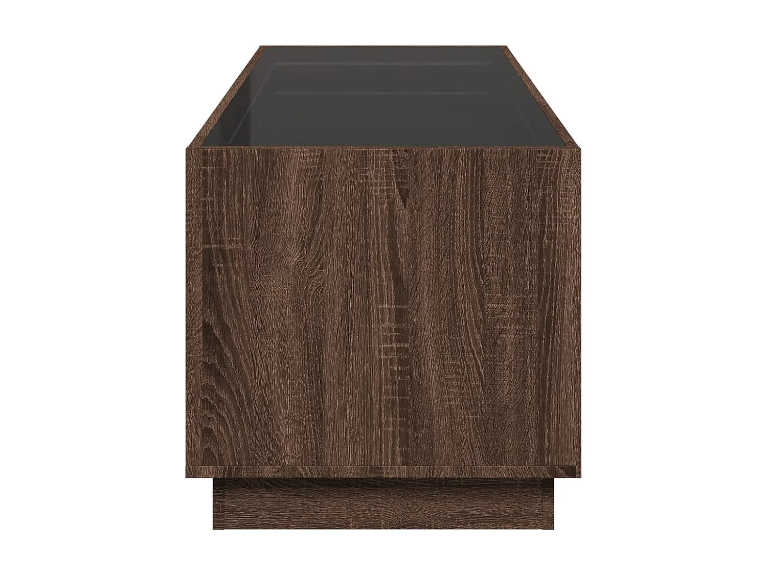 Couchtisch mit Infinity-LED | Beistelltische | Sofatisch Braun Eichen-Optik 90x50x50 cm SHL94186