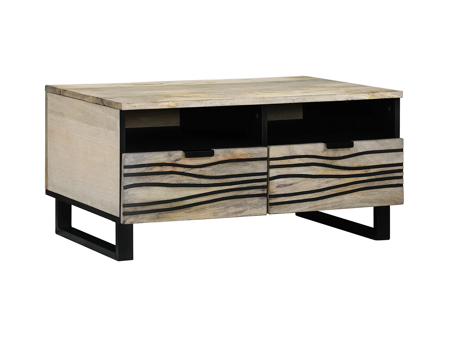 Mesas de centro apilables | Mesitas auxiliares 3 pzas madera ingeniería roble marrón SHL1756