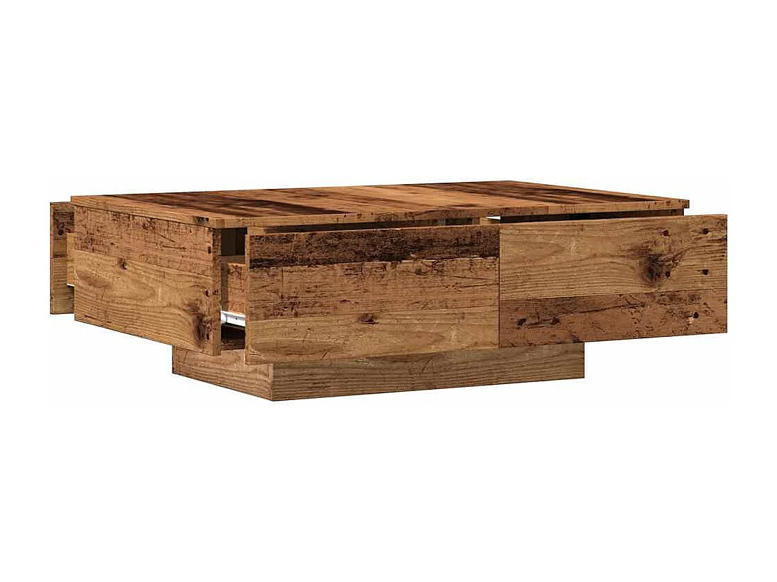 Mesa de centro-Mesa auxiliar negra con vidrio templado 120x50x35 cm SHL4709