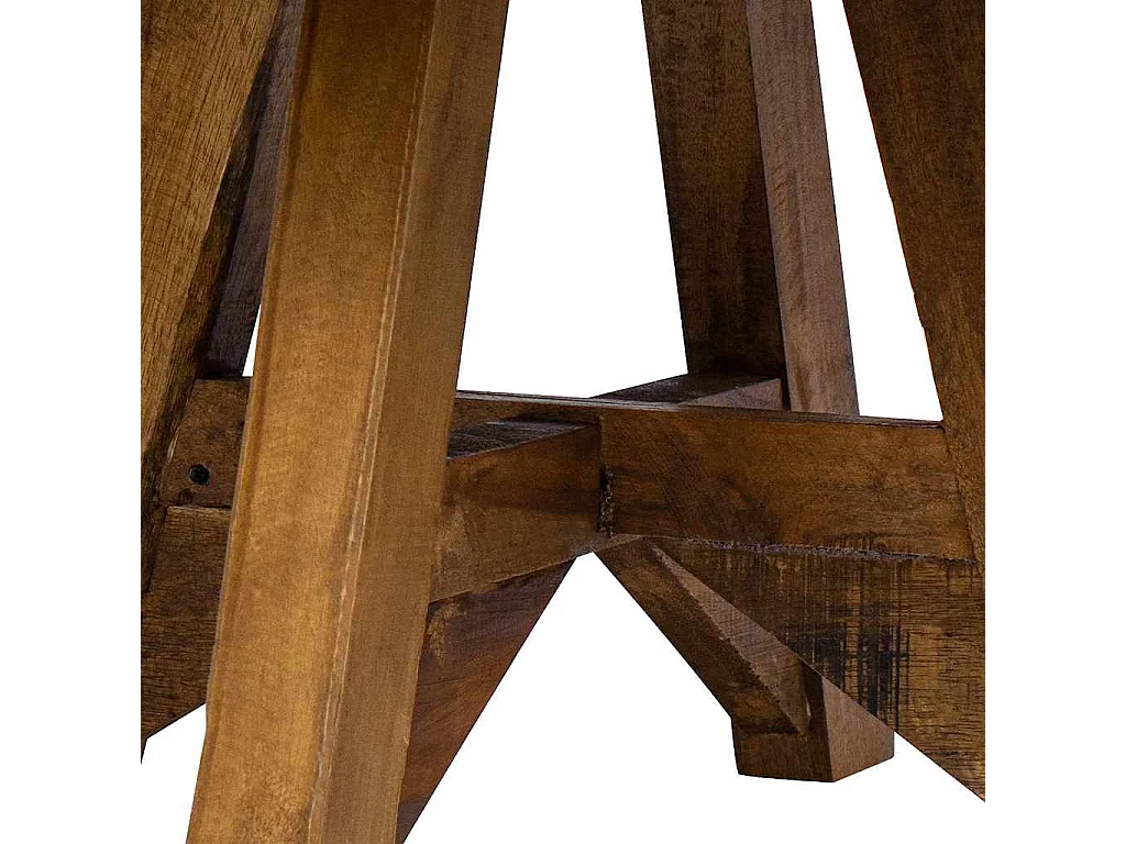 Couchtisch-Beistelltisch-Sofatisch Altholz Massiv 60x45 cm Weiß SHL85179