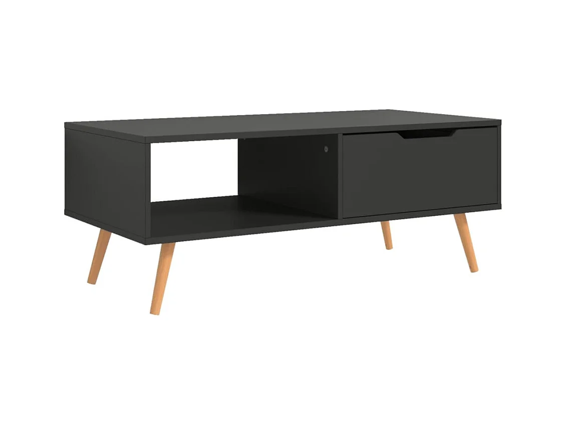 Mesa de centro | Mesa auxiliar 2 uds madera ingeniería gris hormigón 50x50x40cm SHL2108