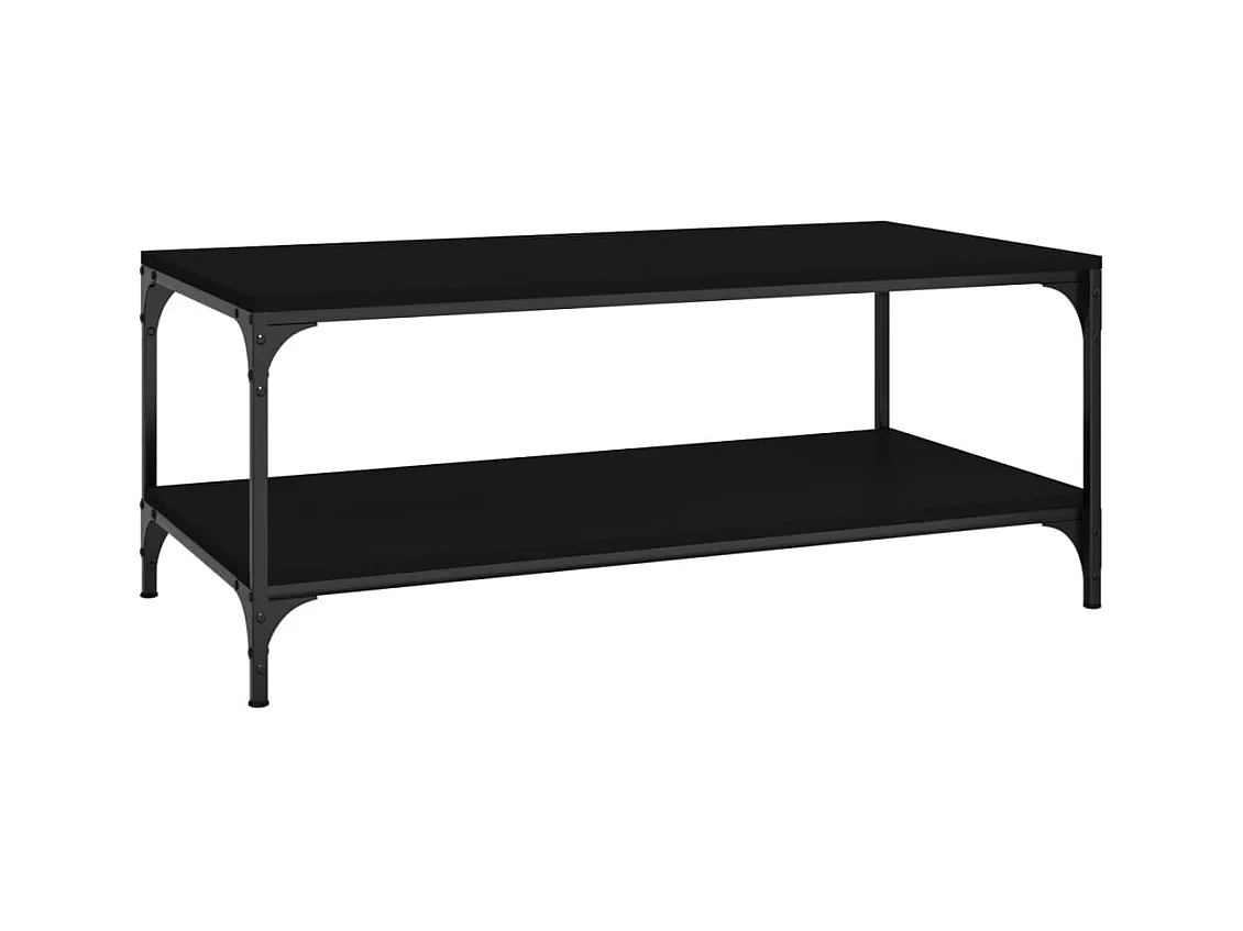 Table basse salon-Table d'appoint Noir 100x50x40 cm Bois d'ingénierie SHL65008