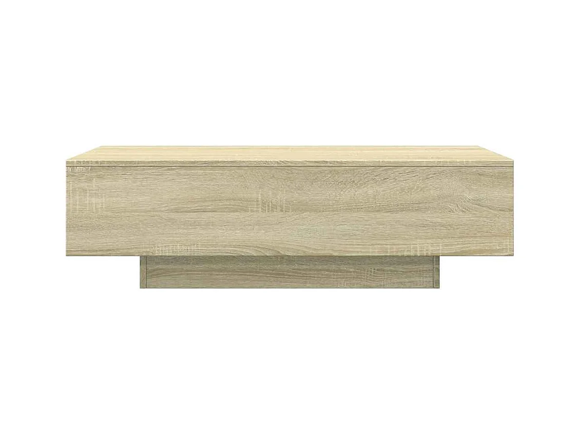 Mesa de centro | Mesa de apoio 100x49.5x31 cm derivados madeira carvalho sonoma