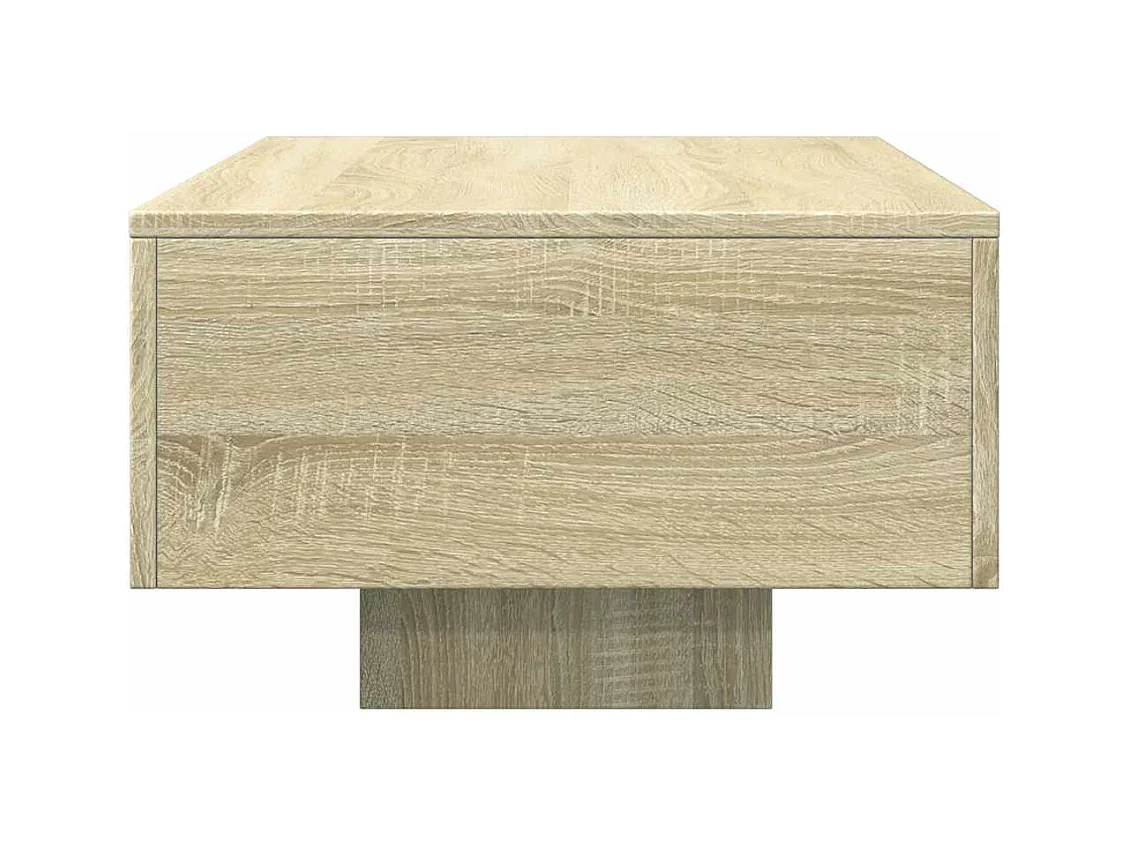 Mesa de centro | Mesa de apoio 100x49.5x31 cm derivados madeira carvalho sonoma