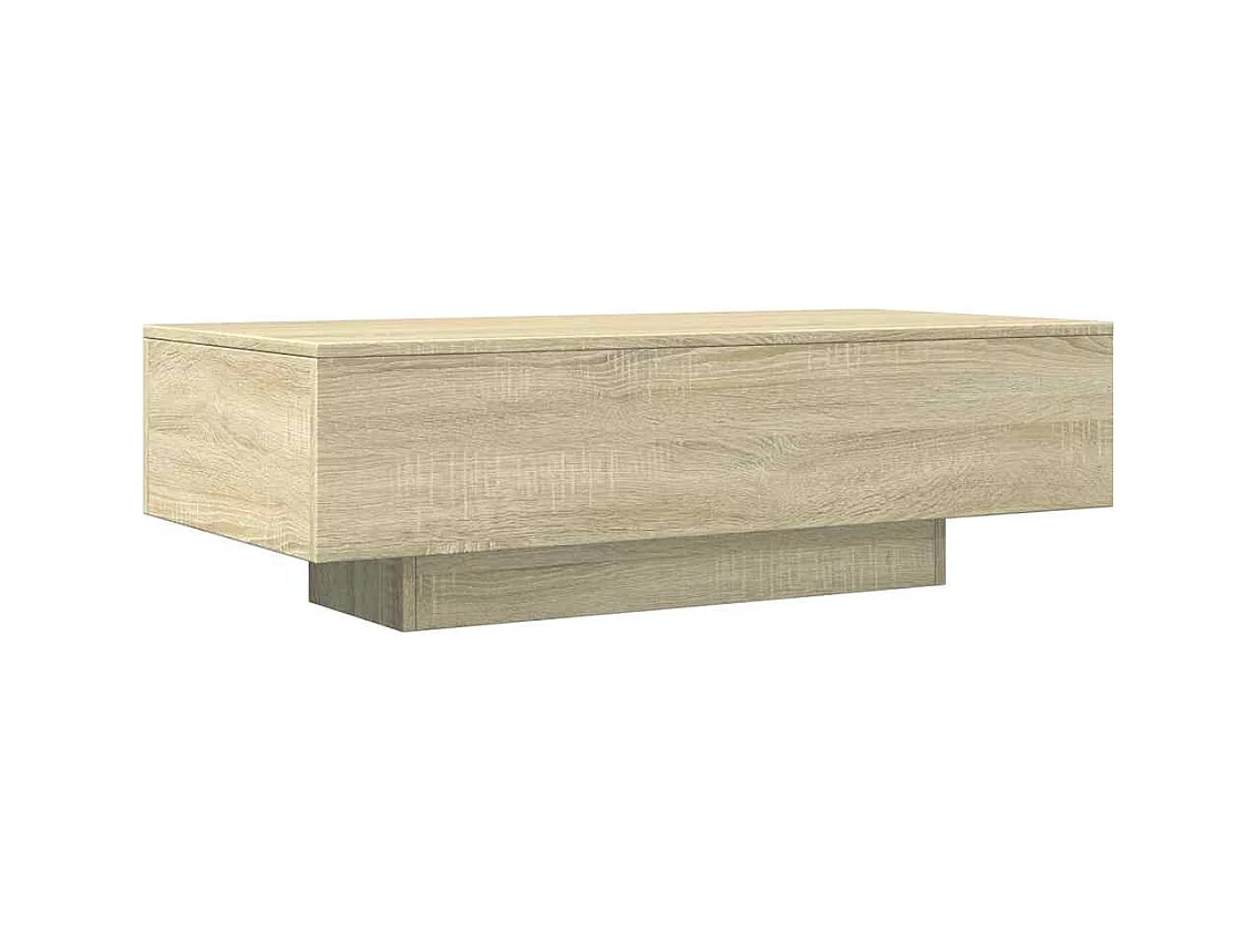Mesa de centro | Mesa de apoio 100x49.5x31 cm derivados madeira carvalho sonoma