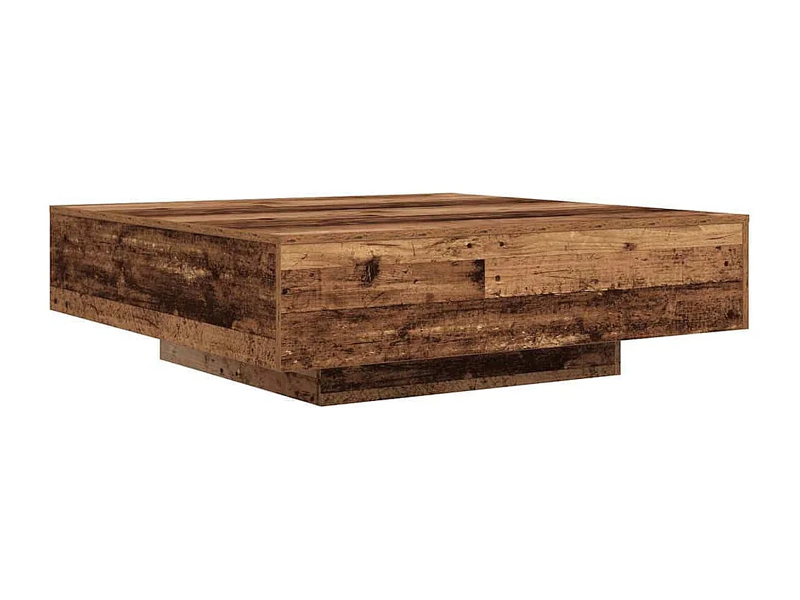 Salontafel | Koffietafel Oud hout 100 x 100 x 31 cm Bewerkt hout