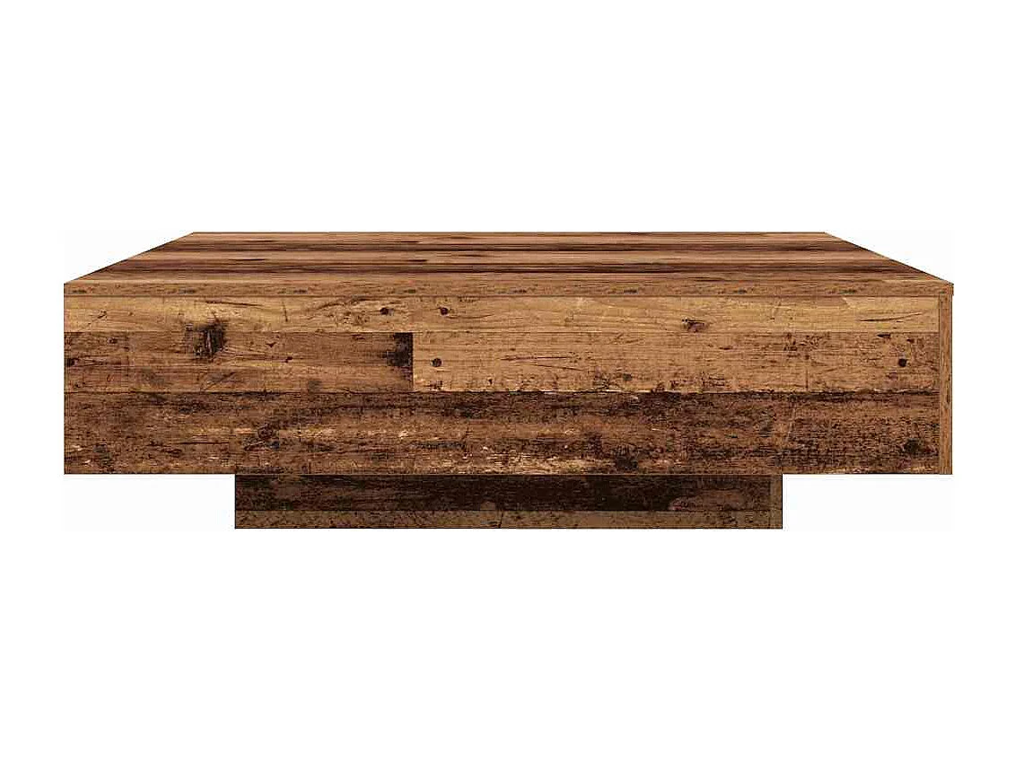 Salontafel | Koffietafel Oud hout 100 x 100 x 31 cm Bewerkt hout