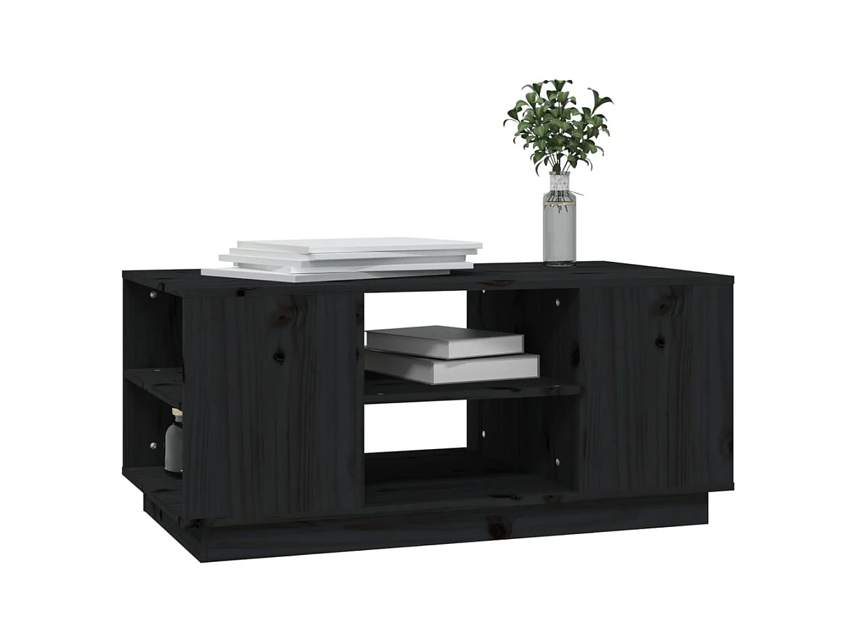 Mesa de centro | Mesa auxiliar madera contrachapada gris hormigón 90x50x36,5 cm SHL3863