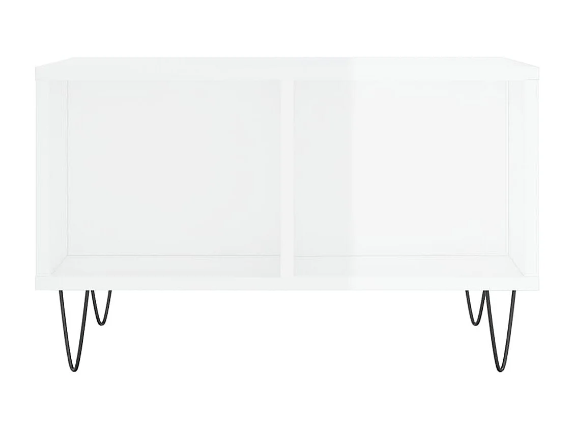 Mesa de centro | Mesa auxiliar madera ingeniería gris hormigón 51,5x51,5x30 cm SHL3235