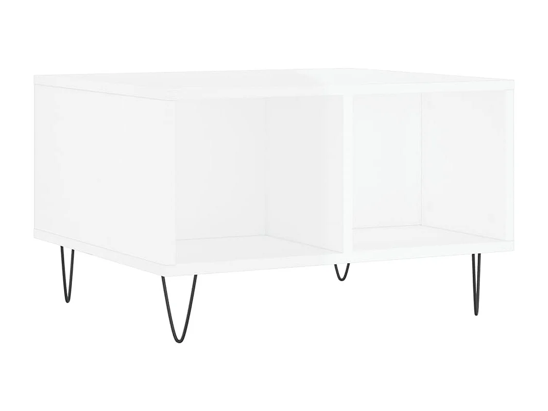 Mesa de centro | Mesa auxiliar madera ingeniería gris hormigón 51,5x51,5x30 cm SHL3235