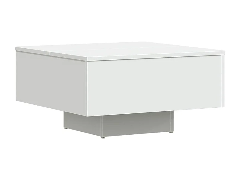 Table basse salon-Table d'appoint blanc 60x60x31,5 cm bois d'ingénierie SHL51334
