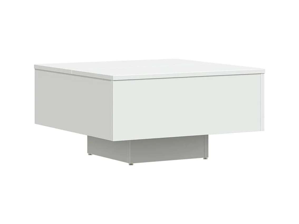 Table basse salon-Table d'appoint blanc 60x60x31,5 cm bois d'ingénierie SHL51334