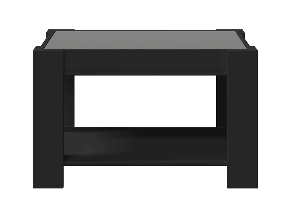 Mesa de centro-Mesa auxiliar madera contrachapada negro 90x60x31 cm SHL324937