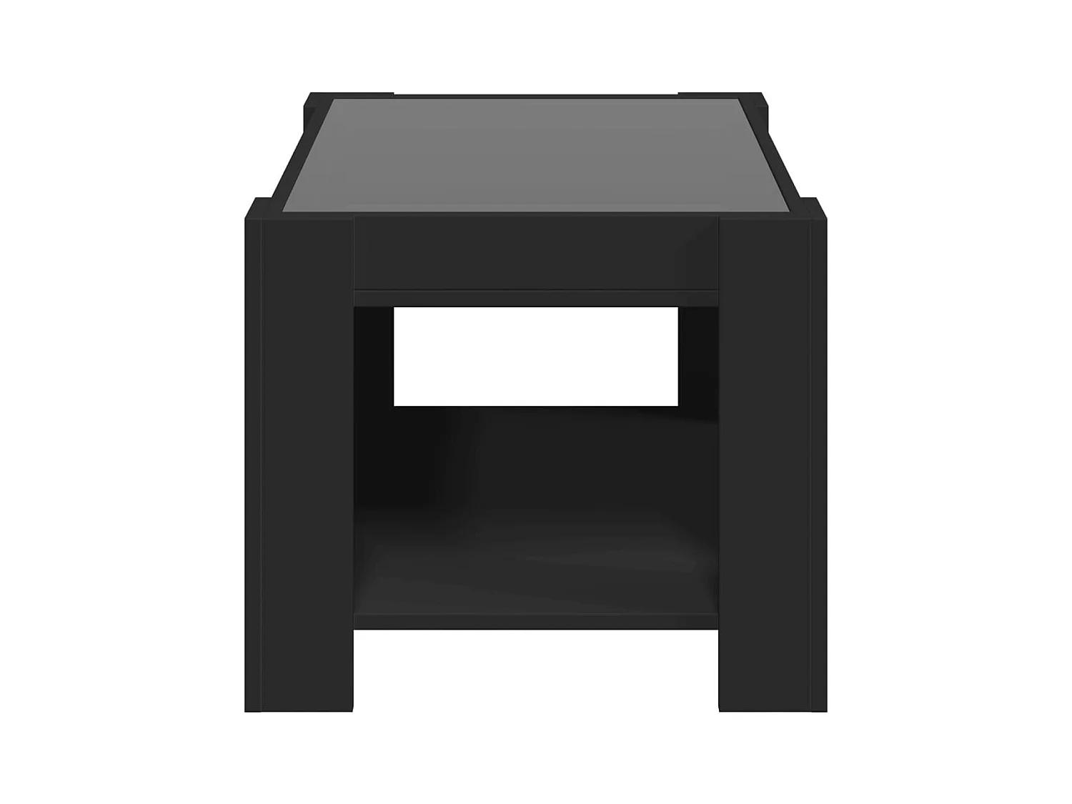 Mesa de centro-Mesa auxiliar madera contrachapada negro 90x60x31 cm SHL324937