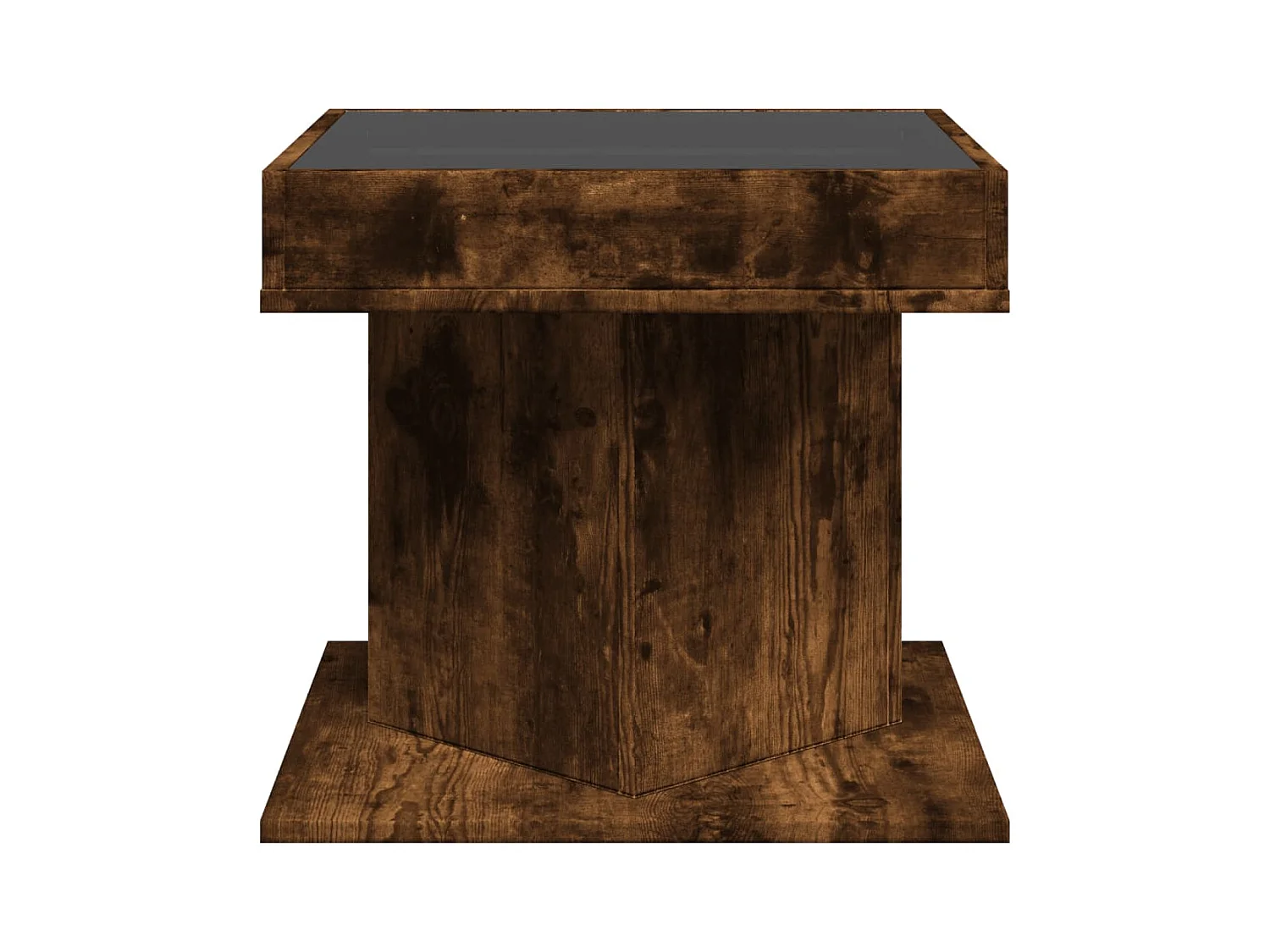 Mesa de centro-Mesa auxiliar madera contrachapada roble ahumado 96x50x45 cm SHL3860