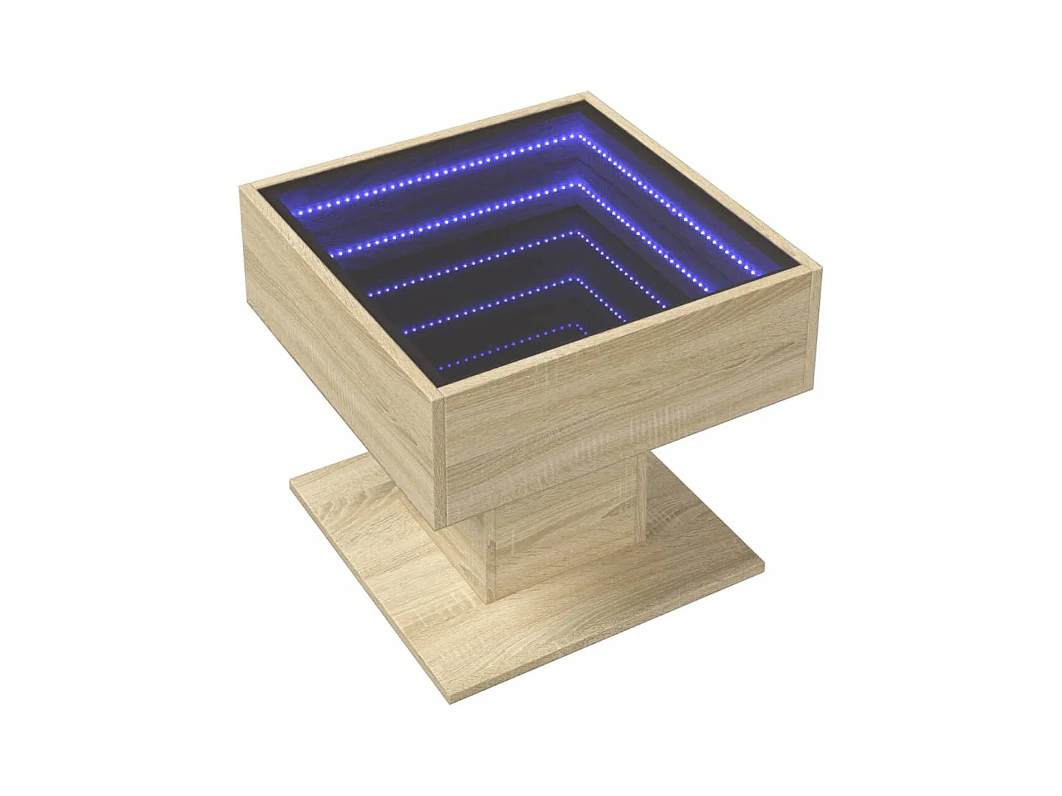 Mesa de centro-Mesa auxiliar madera contrachapada negro 100x50,5x35 cm SHL387