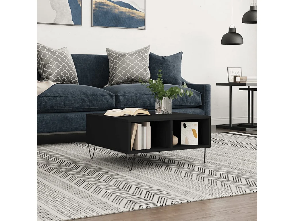 Mesa de centro | Mesa auxiliar madera de ingeniería gris Sonoma 68x68x40 cm SHL2642