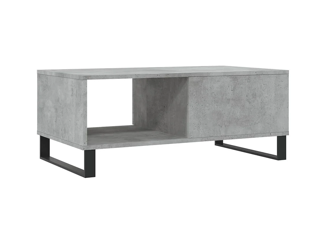 Mesa de centro | Mesa auxiliar madera ingeniería metal gris Sonoma 100x57x35 cm SHL2489