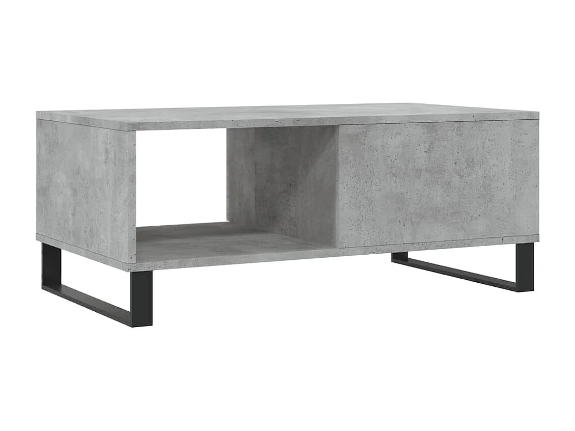 Couchtisch-Wohnzimmertisch-Beistelltische Betongrau 90x50x36,5 cm Holzwerkstoff SHL70703