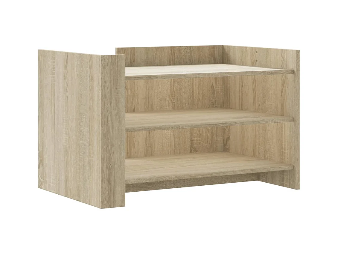 Table basse salon-Table d'appoint chêne sonoma 80x50x50 cm bois d'ingénierie SHL31506