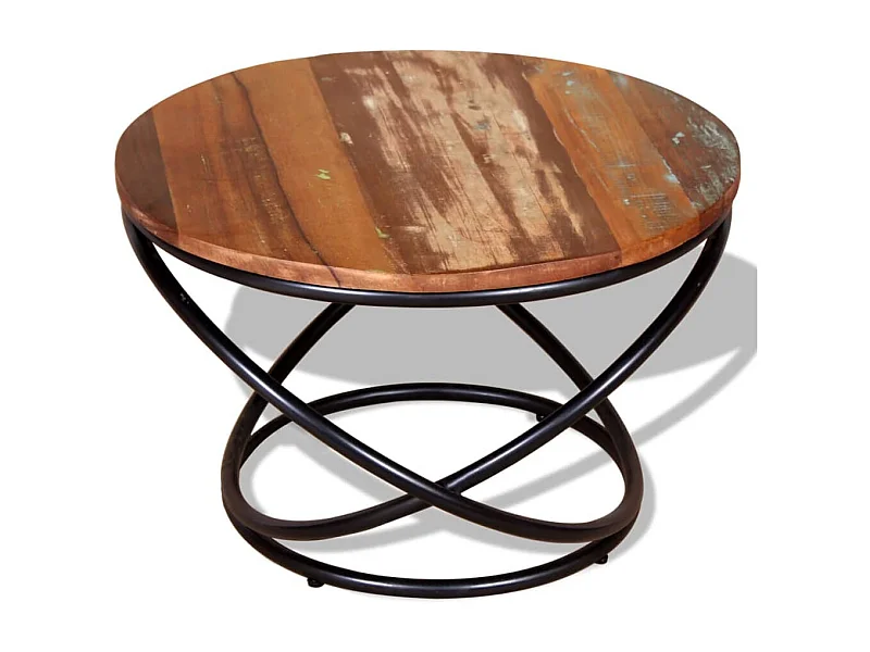 Mesa de centro | Mesa auxiliar salon madera contrachapada roble ahumado 40x40x35 cm SHL2932