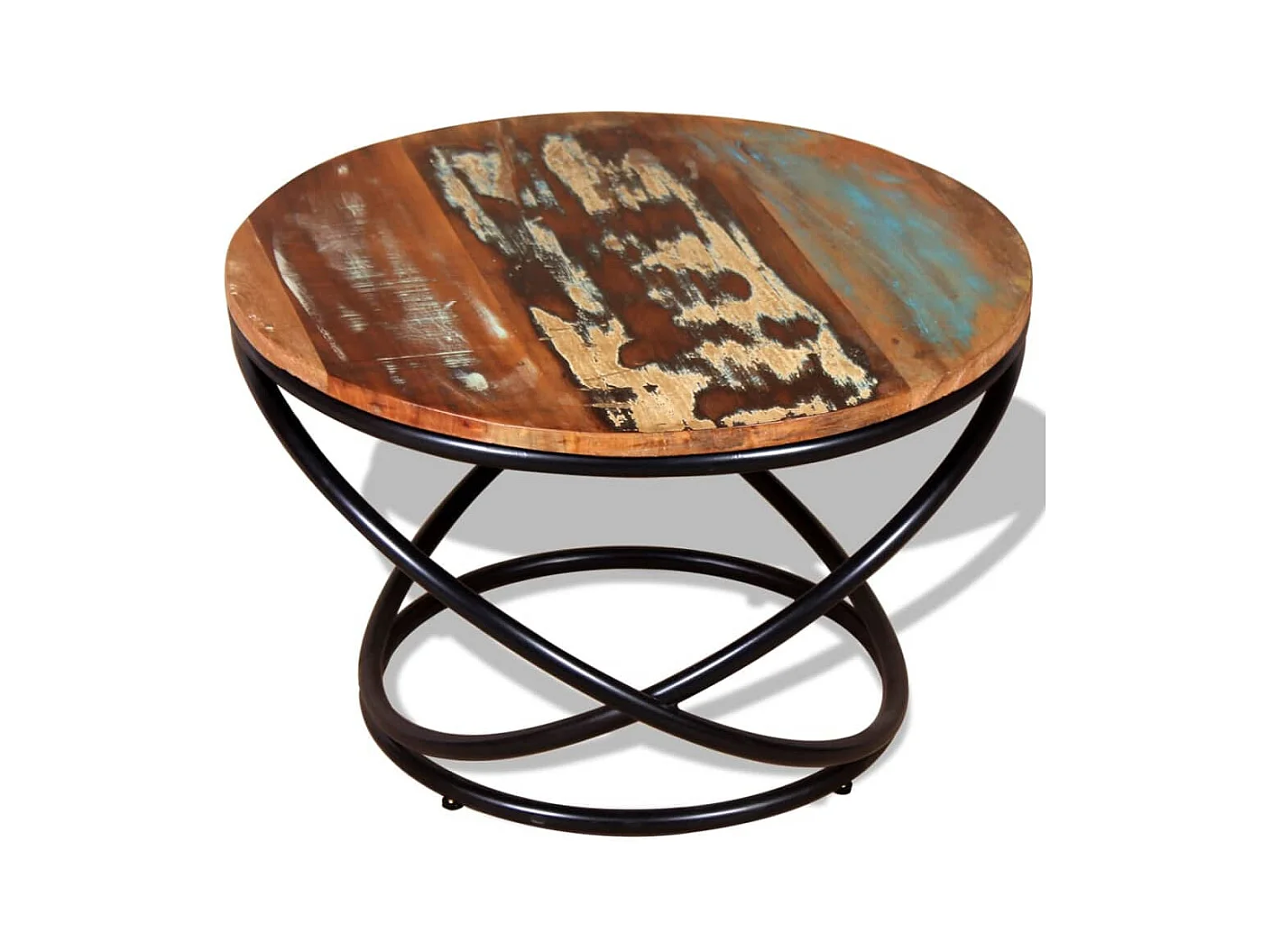 Mesa de centro | Mesa auxiliar salon madera contrachapada roble ahumado 40x40x35 cm SHL2932