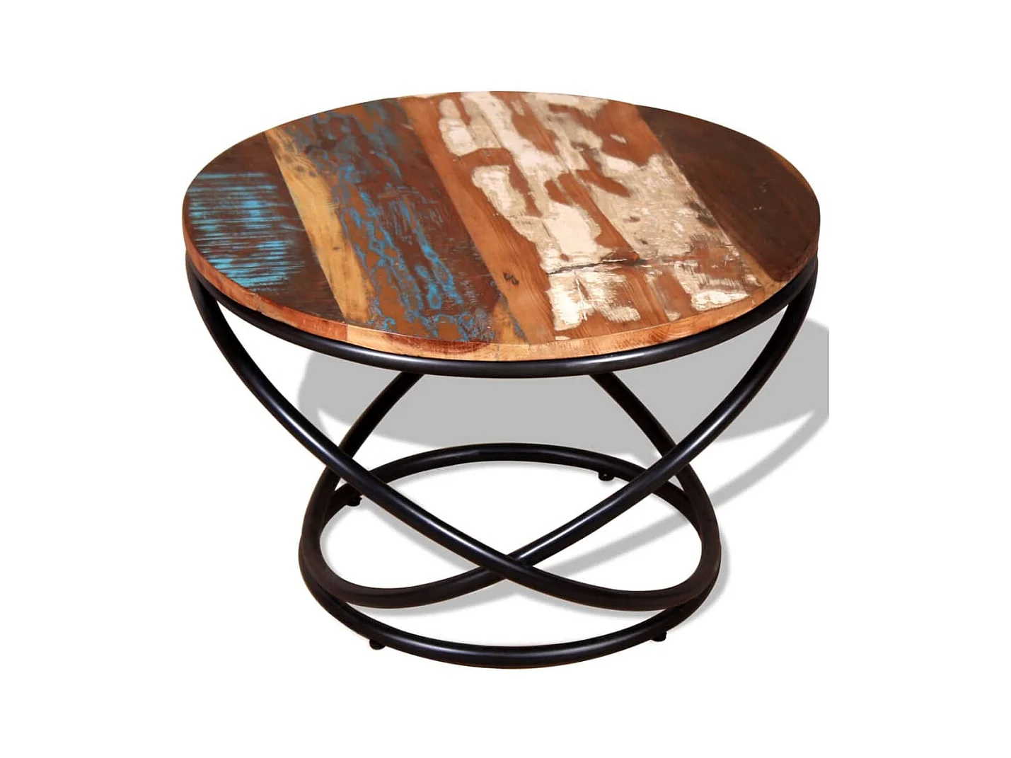 Mesa de centro | Mesa auxiliar salon madera contrachapada roble ahumado 40x40x35 cm SHL2932