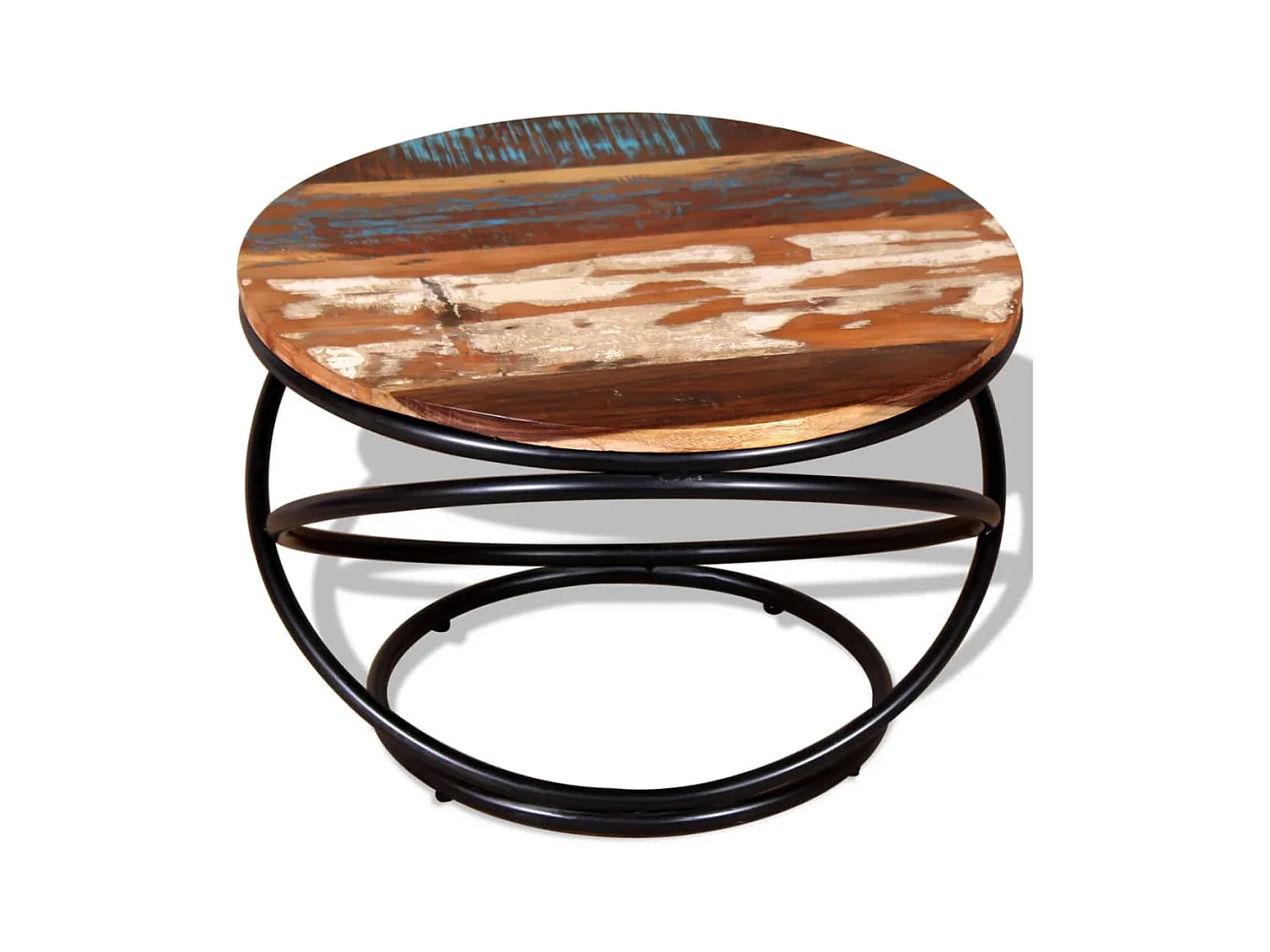 Mesa de centro | Mesa auxiliar salon madera contrachapada roble ahumado 40x40x35 cm SHL2932