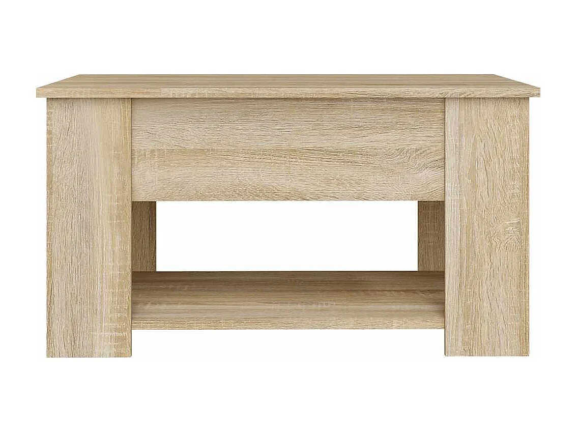 Table basse salon-Table d'appoint chêne sonoma 79x49x41 cm bois d'ingénierie SHL14855