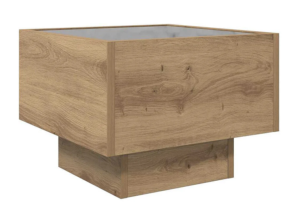 Mesa de centro | Mesa de apoio carvalho artisiano 40x40x30 cm