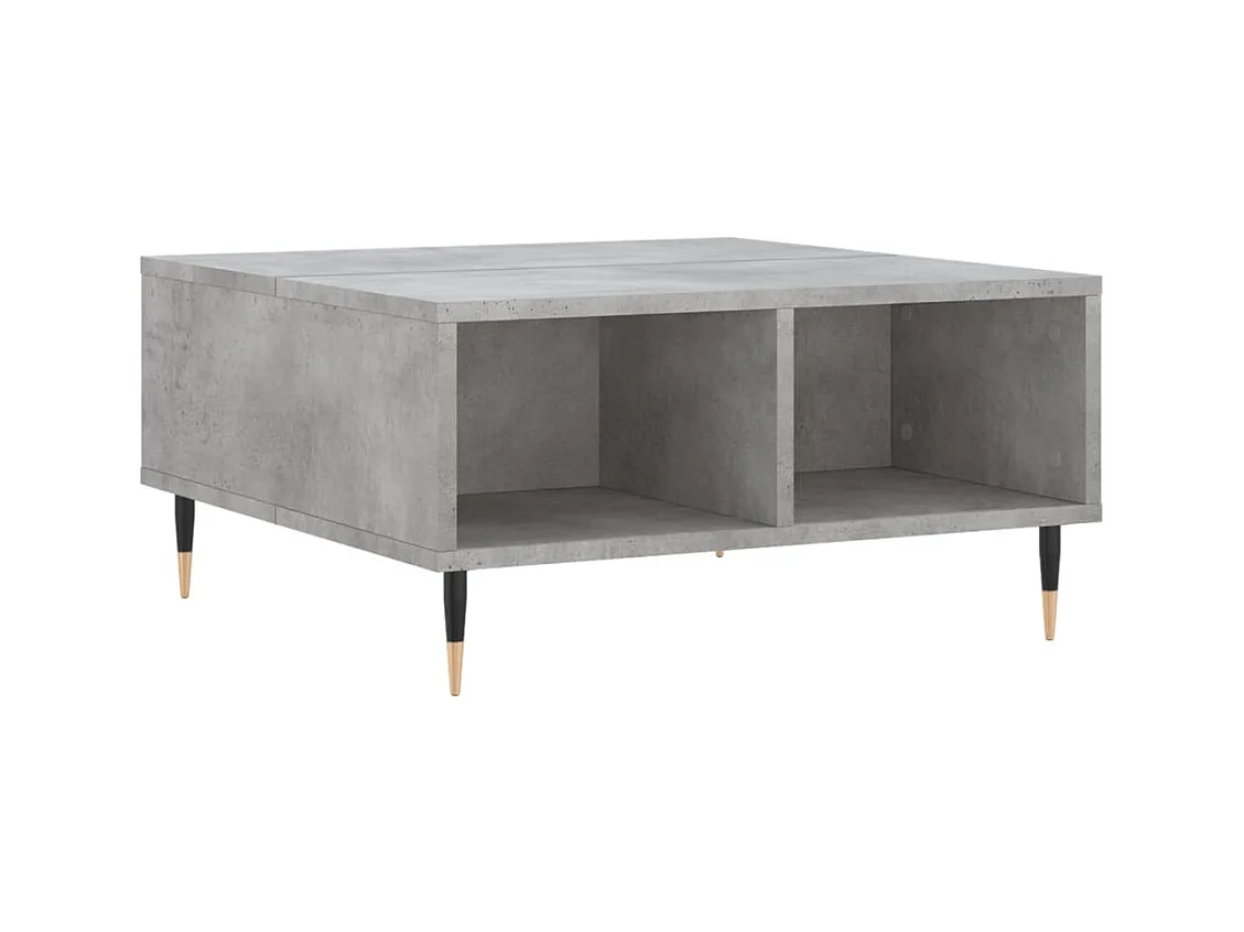 Table basse salon-Table d'appoint gris béton 60x60x30 cm bois d'ingénierie SHL15024