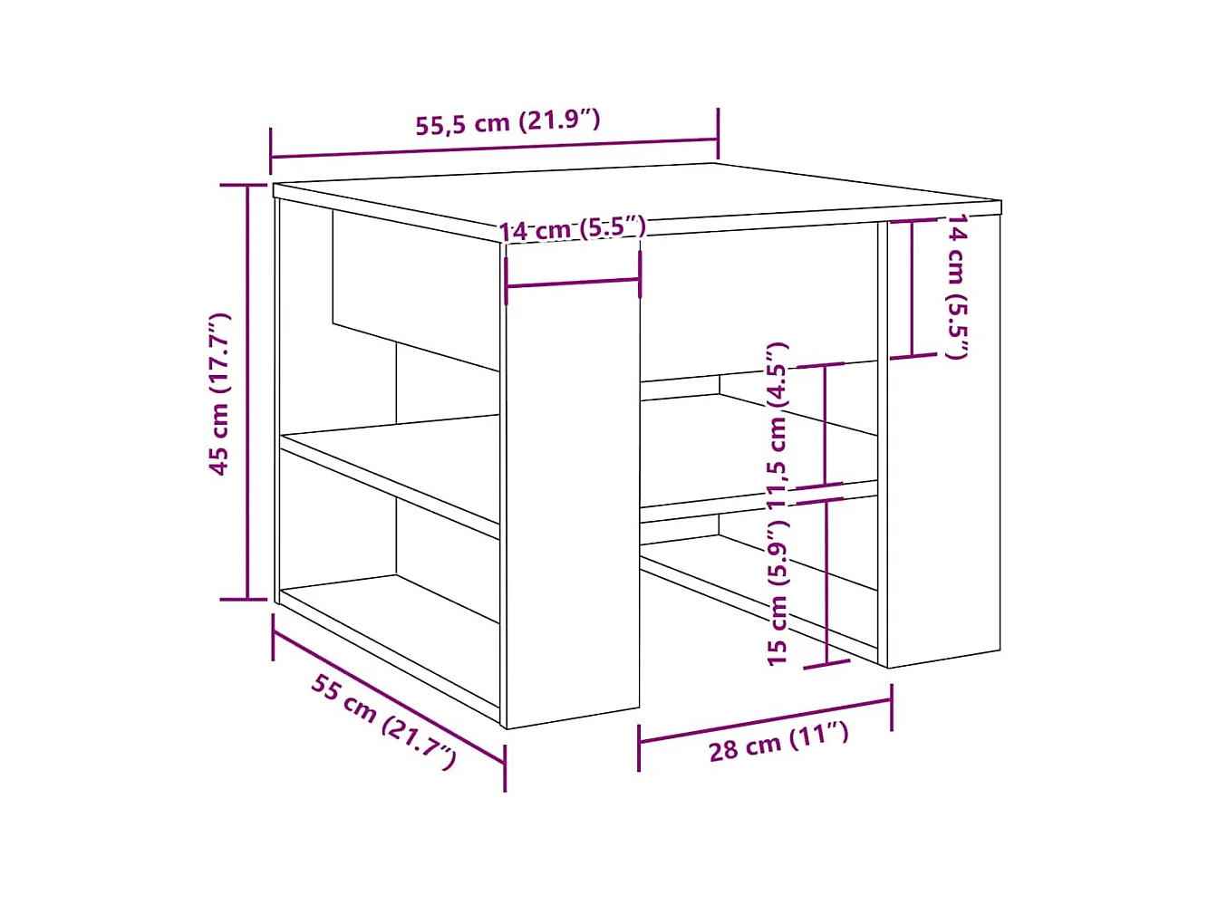 Mesa de centro-Mesa auxiliar redonda madera de teca reciclada SHL3348
