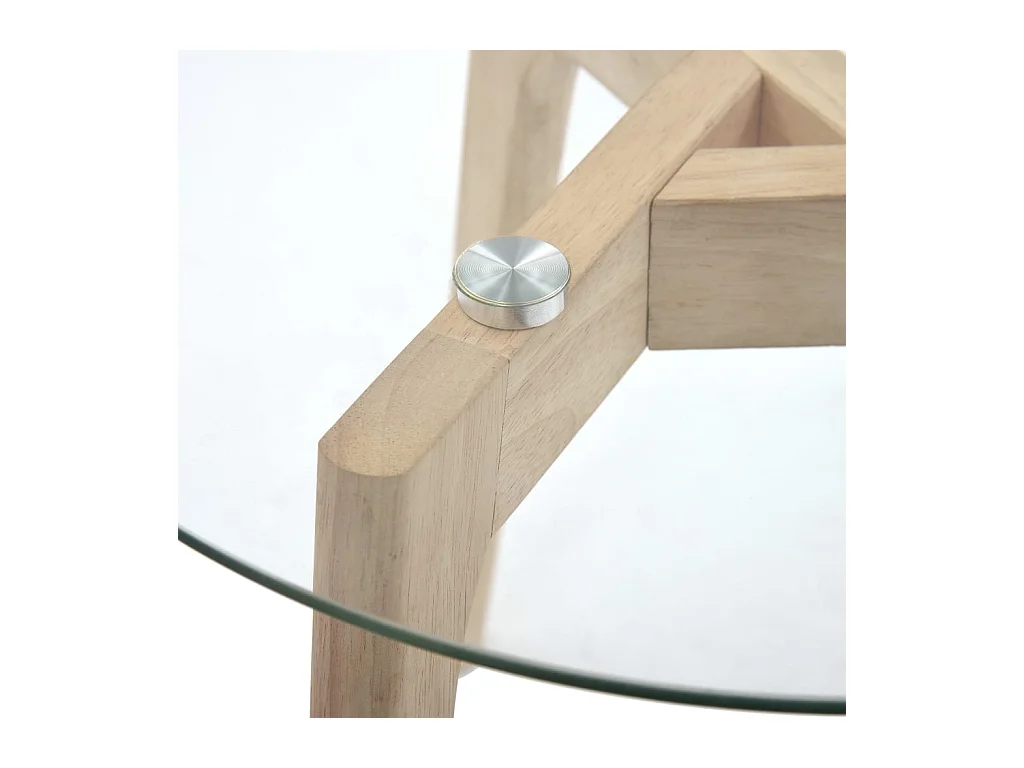 Ensemble de tables d'appoint 2 pcs Verre trempé SHL64676