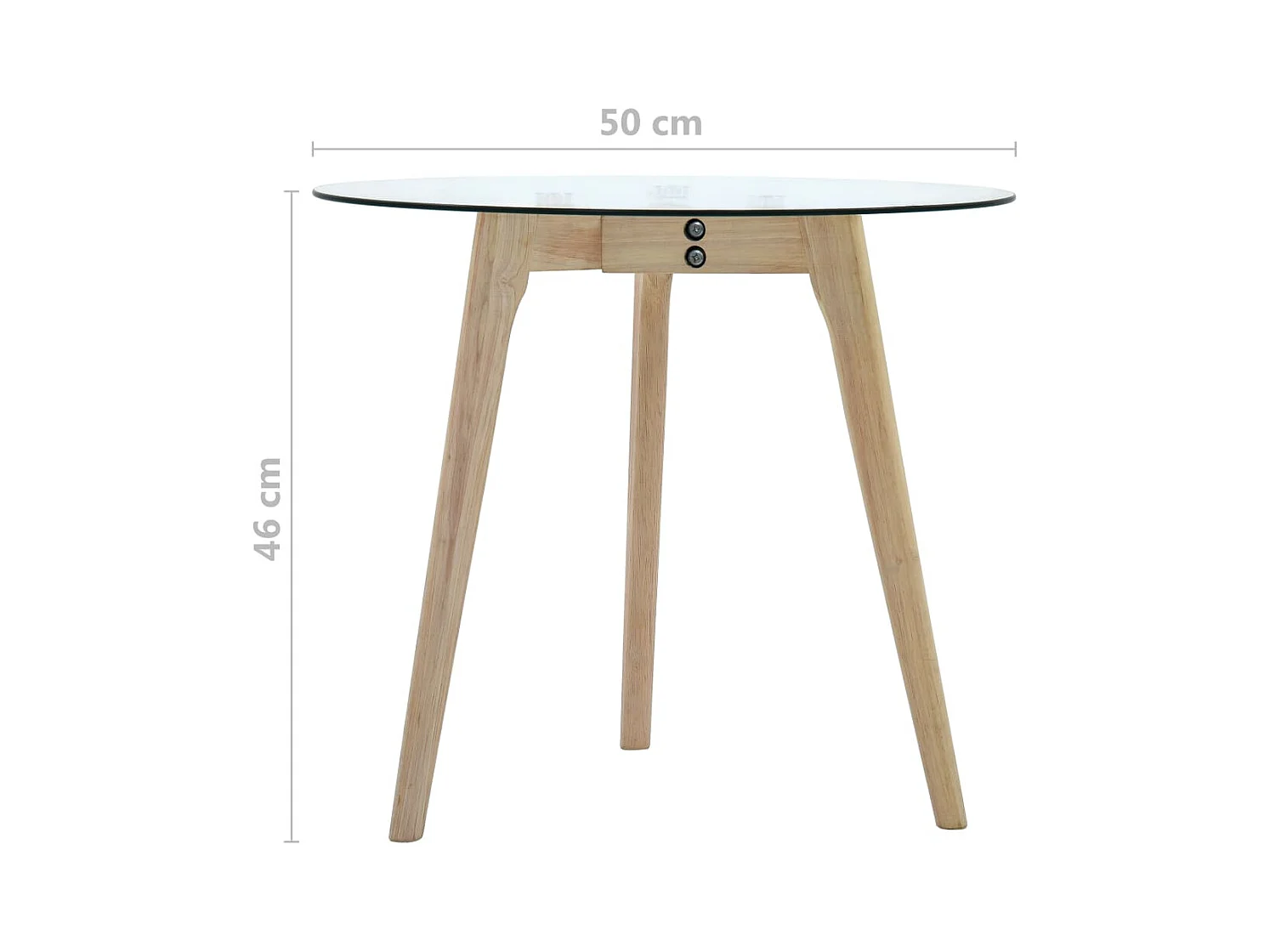 Ensemble de tables d'appoint 2 pcs Verre trempé SHL64676