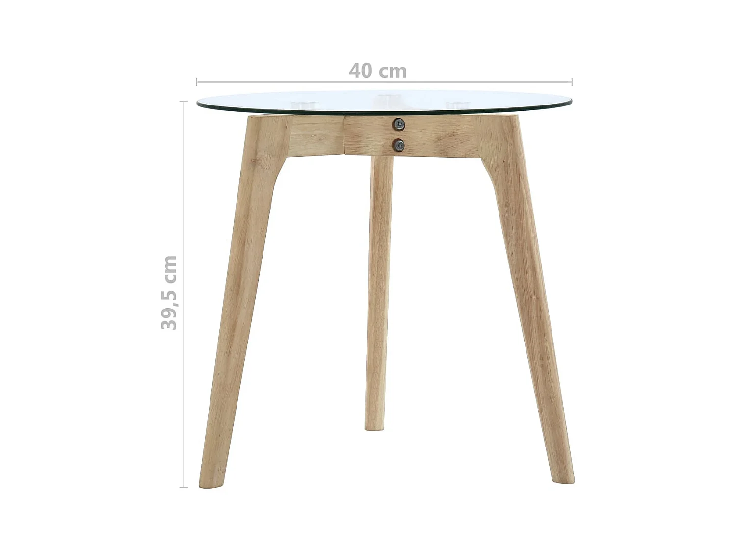 Ensemble de tables d'appoint 2 pcs Verre trempé SHL64676