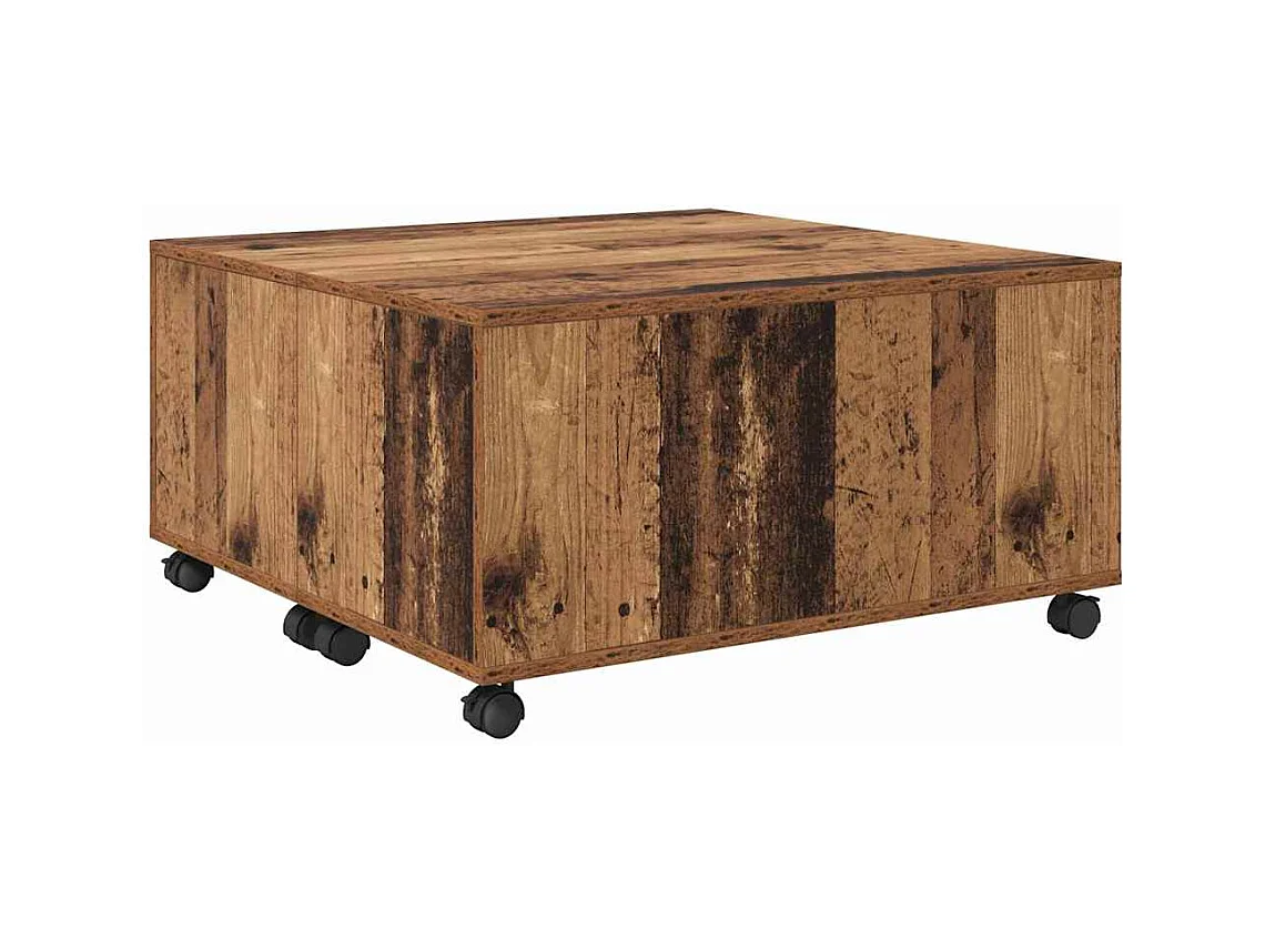 Table basse salon-Table d'appoint Bois ancien 75x75x38 cm Bois d'ingénierie SHL90729