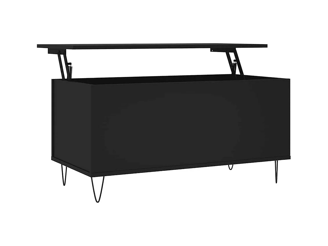 Table basse salon-Table d'appoint Noir 90x44,5x45 cm Bois d'ingénierie SHL7558