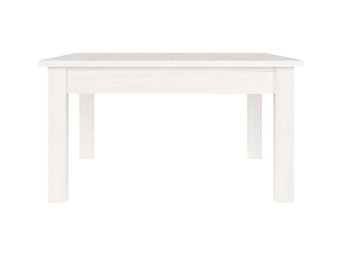 Table basse salon-Table d'appoint Blanc 55x55x30 cm Bois massif de pin SHL82572
