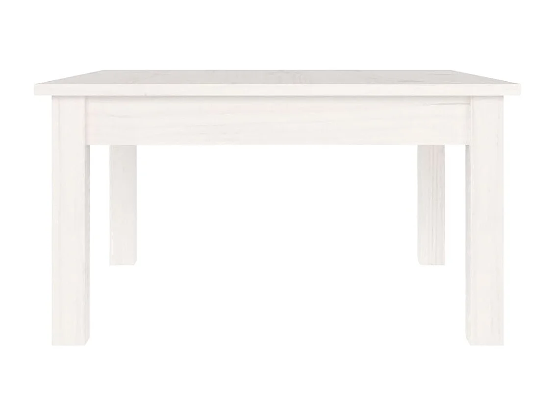 Couchtisch-Sofatisch-Beistelltische Weiß 55x55x30 cm Massivholz Kiefer SHL65639